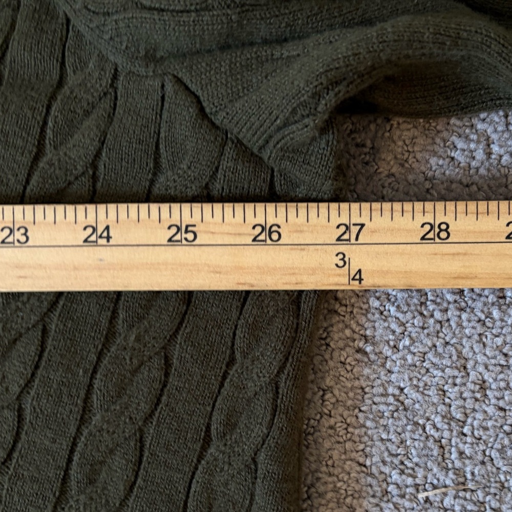 Talbots Chevron Cable Knit V-neck Sweater Size 3X - Picture 10 of 11